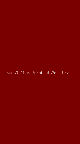 Tampilan Antarmuka Aplikasi Spin707 Cara Membuat Website - 2