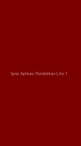 Tampilan Antarmuka Aplikasi Spno Aplikasi Pendidikan Lite - 1