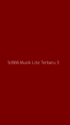 Tampilan Antarmuka Aplikasi Sr866 Musik Lite Terbaru - 3