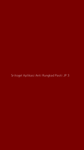 Tampilan Antarmuka Aplikasi Sritogel Aplikasi Anti Rungkad Pasti Jp - 3