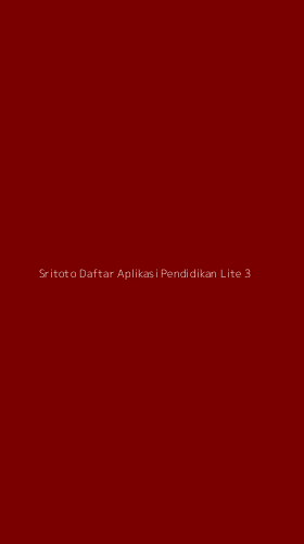 Tampilan Antarmuka Aplikasi Sritoto Daftar Aplikasi Pendidikan Lite - 3