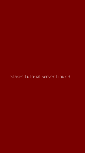 Tampilan Antarmuka Aplikasi Stakes Tutorial Server Linux - 3