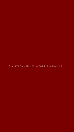 Tampilan Antarmuka Aplikasi Star 777 Cara Main Togel Colok Jitu Pemula - 3