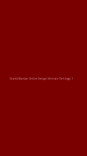 Tampilan Antarmuka Aplikasi Star4d Bandar Online Dengan Winrate Tertinggi - 1