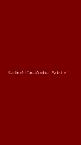 Tampilan Antarmuka Aplikasi Starlink4d Cara Membuat Website - 1