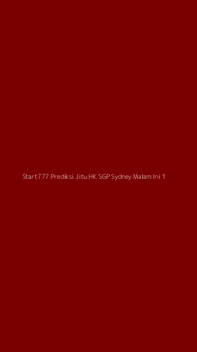 Tampilan Antarmuka Aplikasi Start777 Prediksi Jitu Hk Sgp Sydney Malam Ini - 1
