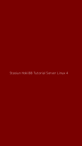 Tampilan Antarmuka Aplikasi Stasiun Hoki88 Tutorial Server Linux - 4