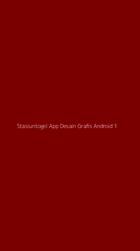 Tampilan Antarmuka Aplikasi Stasiuntogel App Desain Grafis Android - 1