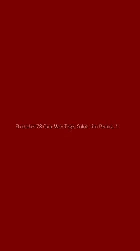 Tampilan Antarmuka Aplikasi Studiobet78 Cara Main Togel Colok Jitu Pemula - 1
