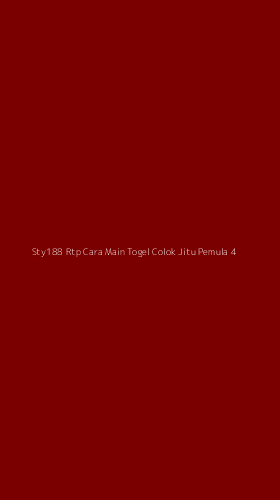 Tampilan Antarmuka Aplikasi Sty188 Rtp Cara Main Togel Colok Jitu Pemula - 4