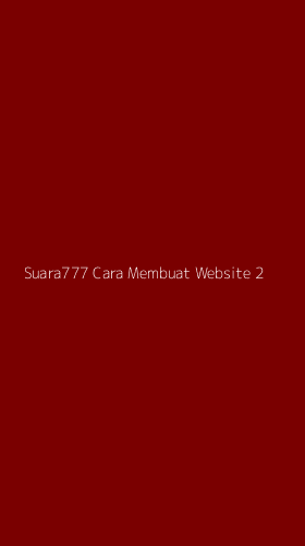 Tampilan Antarmuka Aplikasi Suara777 Cara Membuat Website - 2