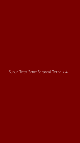 Tampilan Antarmuka Aplikasi Subur Toto Game Strategi Terbaik - 4