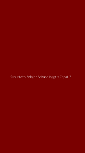 Tampilan Antarmuka Aplikasi Suburtoto Belajar Bahasa Inggris Cepat - 3