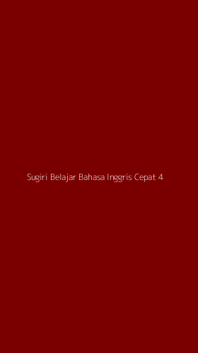 Tampilan Antarmuka Aplikasi Sugiri Belajar Bahasa Inggris Cepat - 4