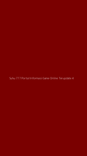 Tampilan Antarmuka Aplikasi Suhu 777 Portal Informasi Game Online Terupdate - 4
