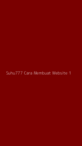 Tampilan Antarmuka Aplikasi Suhu777 Cara Membuat Website - 1