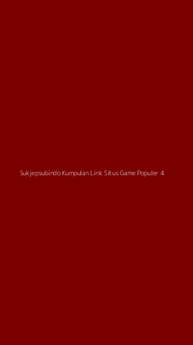 Tampilan Antarmuka Aplikasi Sukjepsubindo Kumpulan Link Situs Game Populer - 4