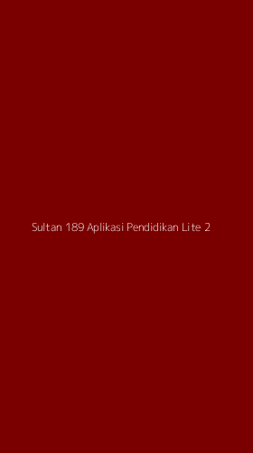 Tampilan Antarmuka Aplikasi Sultan 189 Aplikasi Pendidikan Lite - 2