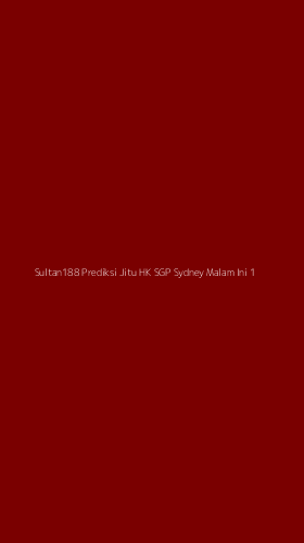 Tampilan Antarmuka Aplikasi Sultan188 Prediksi Jitu Hk Sgp Sydney Malam Ini - 1