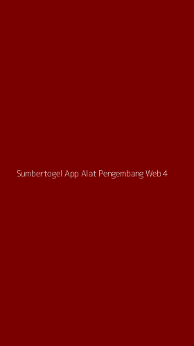 Tampilan Antarmuka Aplikasi Sumbertogel App Alat Pengembang Web - 4