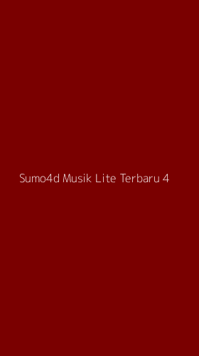 Tampilan Antarmuka Aplikasi Sumo4d Musik Lite Terbaru - 4