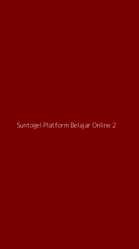 Tampilan Antarmuka Aplikasi Suntogel Platform Belajar Online - 2