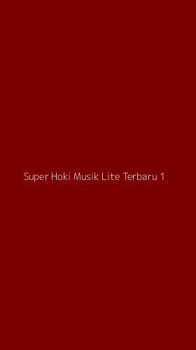 Tampilan Antarmuka Aplikasi Super Hoki Musik Lite Terbaru - 1