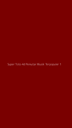 Tampilan Antarmuka Aplikasi Super Toto 4d Pemutar Musik Terpopuler - 1