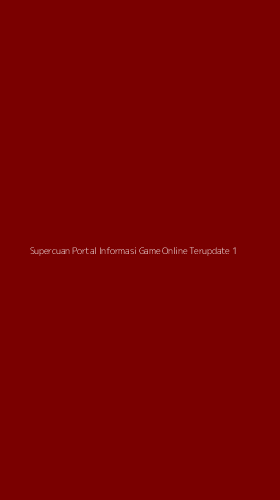 Tampilan Antarmuka Aplikasi Supercuan Portal Informasi Game Online Terupdate - 1