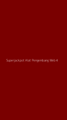 Tampilan Antarmuka Aplikasi Superjackpot Alat Pengembang Web - 4