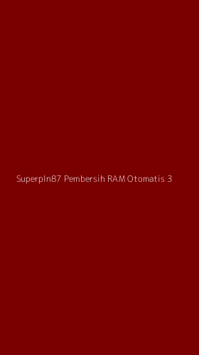 Tampilan Antarmuka Aplikasi Superpln87 Pembersih Ram Otomatis - 3