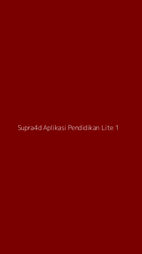 Tampilan Antarmuka Aplikasi Supra4d Aplikasi Pendidikan Lite - 1