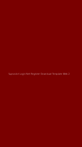 Tampilan Antarmuka Aplikasi Supraslot Login Net Register Download Template Web - 2