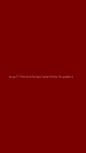 Tampilan Antarmuka Aplikasi Surya777 Portal Informasi Game Online Terupdate - 4