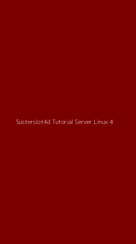 Tampilan Antarmuka Aplikasi Susterslot4d Tutorial Server Linux - 4