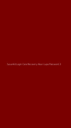Tampilan Antarmuka Aplikasi Susun4d Login Cara Recovery Akun Lupa Password - 3