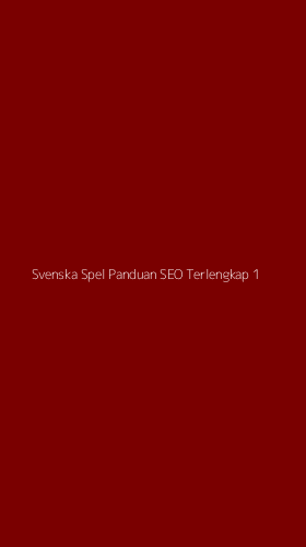 Tampilan Antarmuka Aplikasi Svenska Spel Panduan Seo Terlengkap - 1