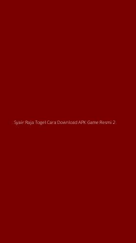 Tampilan Antarmuka Aplikasi Syair Raja Togel Cara Download Apk Game Resmi - 2