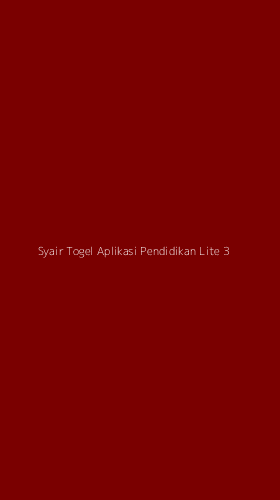 Tampilan Antarmuka Aplikasi Syair Togel Aplikasi Pendidikan Lite - 3