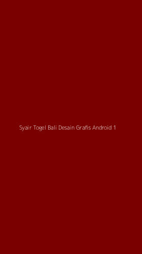 Tampilan Antarmuka Aplikasi Syair Togel Bali Desain Grafis Android - 1
