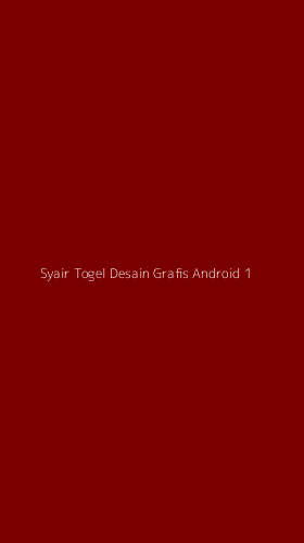 Tampilan Antarmuka Aplikasi Syair Togel Desain Grafis Android - 1