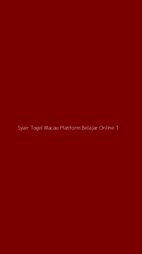 Tampilan Antarmuka Aplikasi Syair Togel Macau Platform Belajar Online - 1