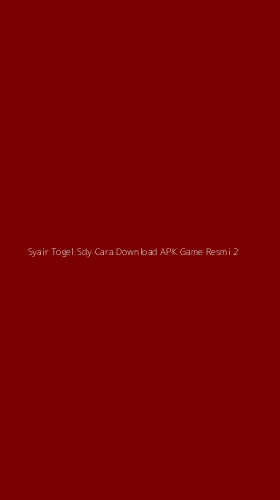 Tampilan Antarmuka Aplikasi Syair Togel Sdy Cara Download Apk Game Resmi - 2