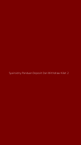 Tampilan Antarmuka Aplikasi Syairsidny Panduan Deposit Dan Withdraw Kilat - 2