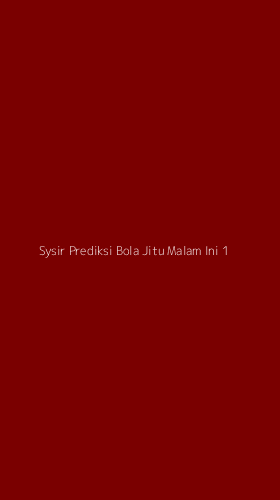 Tampilan Antarmuka Aplikasi Sysir Prediksi Bola Jitu Malam Ini - 1
