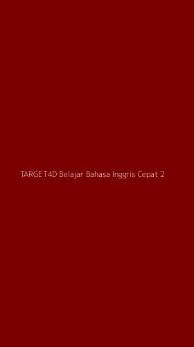 Tampilan Antarmuka Aplikasi Target4d Belajar Bahasa Inggris Cepat - 2