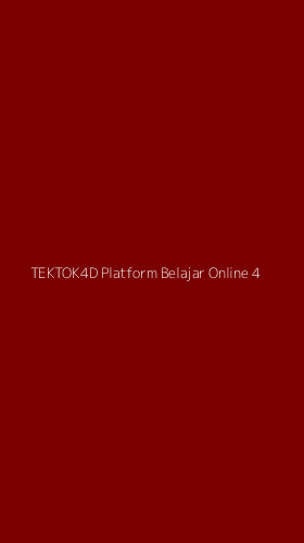 Tampilan Antarmuka Aplikasi Tektok4d Platform Belajar Online - 4