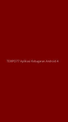 Tampilan Antarmuka Aplikasi Tempo77 Aplikasi Kebugaran Android - 4