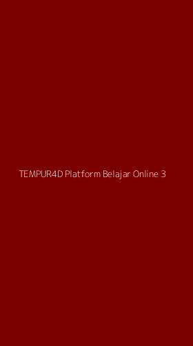 Tampilan Antarmuka Aplikasi Tempur4d Platform Belajar Online - 3