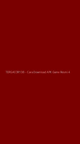 Tampilan Antarmuka Aplikasi TERGACOR138 - Cara Download APK Game Resmi - 4